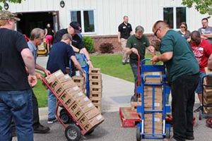 Alexandria industries United Way Food Drop