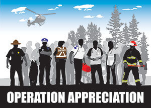 alexandria industries, operation appreciation, police, fire, first responders, sheriff, state patrol
