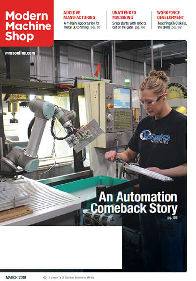 Modern Machine Shop magazine Alexandria Industries automation machining aluminum