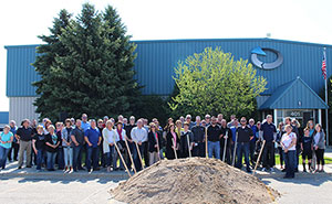 Alexandria Industries hosted a groundbreaking event to celebrate its purchase of a new extrusion press and building expansion.