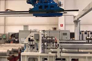 Alexandria Industries, aluminum extrusion, extruded aluminum, billet log handling system