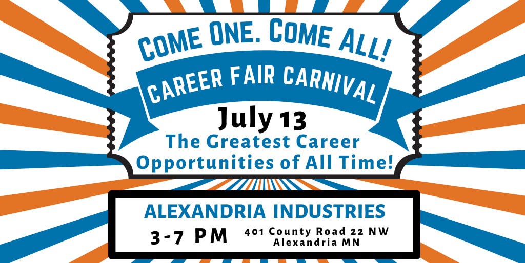 Alexandria Industries, Career Fair Carnival, Hiring Event, Job Fair